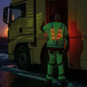 CHALECO REFLECTANTE CON LEDS